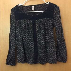 Flower long sleeve shirt